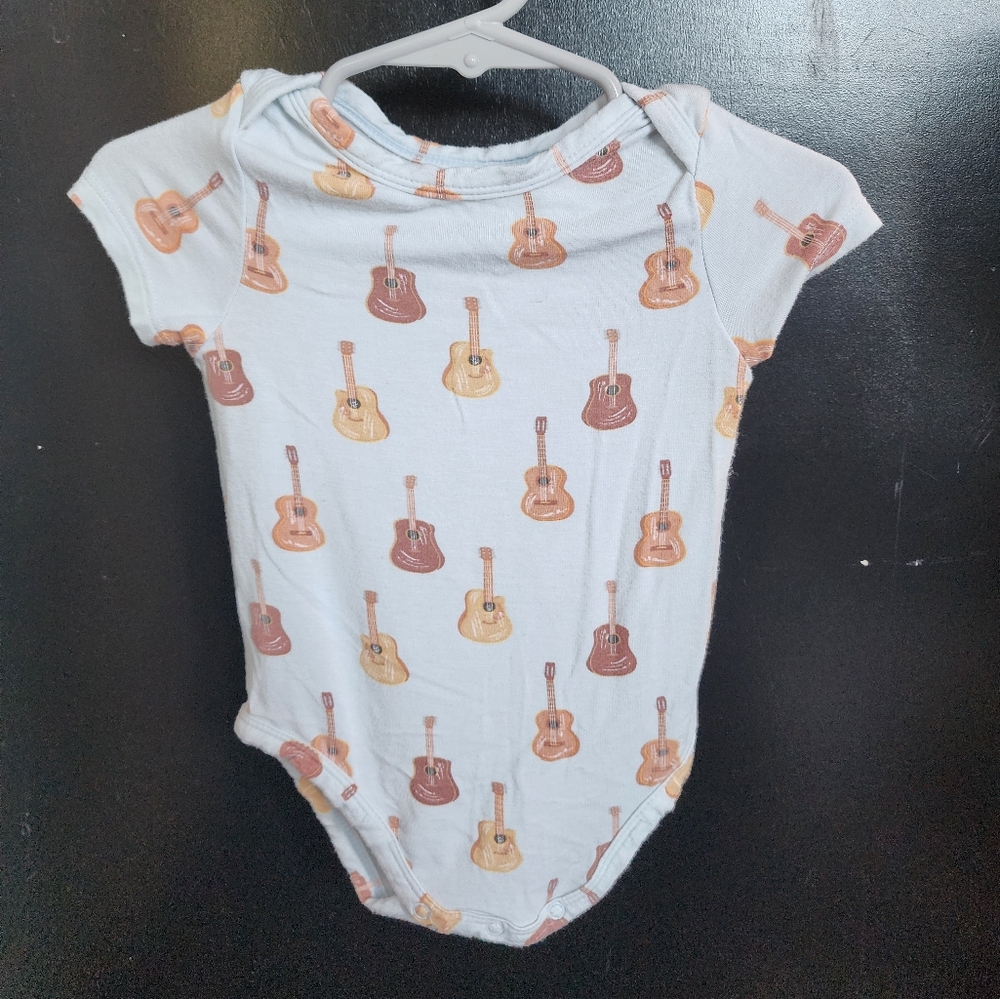Angel Dear Bamboo Guitar Onesie 3-6m
